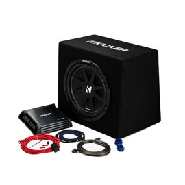 12″ Ported Enclosure + Amp + Wiring Kit (44KKP21..